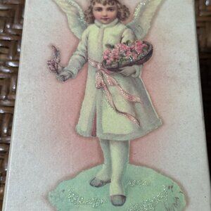 Vintage Costco Angel Christmas Ornament With Box